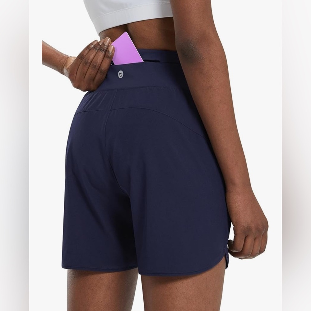 BNWT Bayleaf Navy Blue Athletic Shorts Size XL - Picture 2 of 12